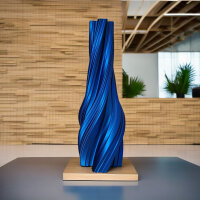 Mehrfarbige 3D-Vase Twist – Dekorative Spiralvase