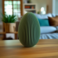 3D-Ostereier als Deko auch mit Teelicht