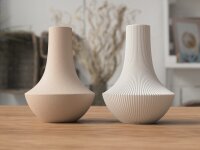 Shinto Vase | Skulpturale oder gerillte Designvariante für ruhige Wohnräume