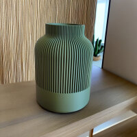 3D-Druck Dekovase – moderne Vase mit Struktur für Trockenblumen