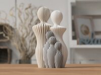 Familien-Skulptur 3D-Druck – moderne Dekofigur mit Eltern & Kindern